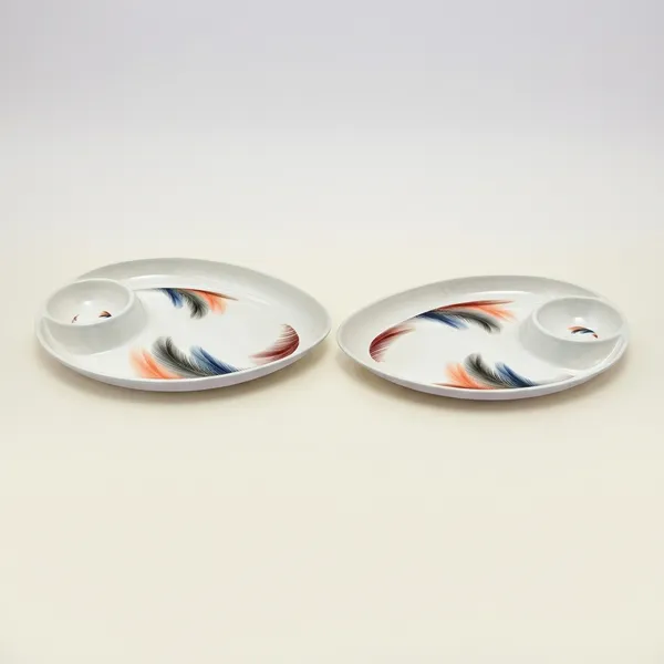 White_Melamine_Premium_And_Durable_Snacks_Plate_For_Kitchen_(Pack_Of_2)