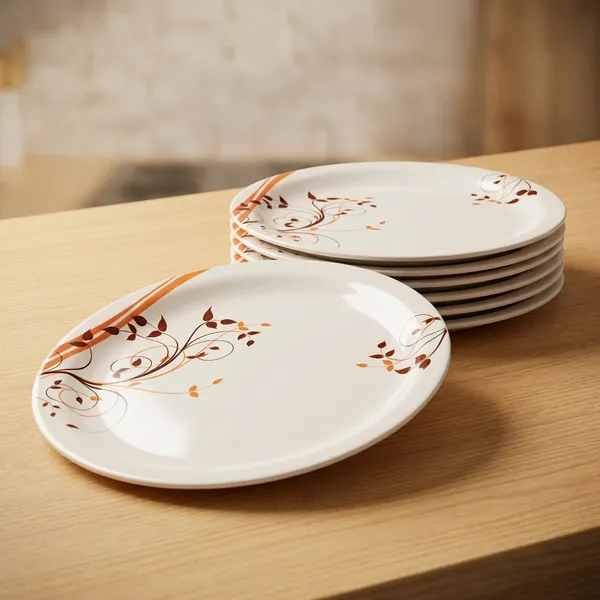 White_Melamine_Premium_And_Durable_Dinner_Plates_For_Kitchen_(Pack_Of_6)