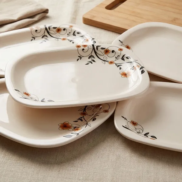 White_Melamine_Premium_And_Durable_Snacks_Plate_For_Kitchen_(Pack_Of_6)