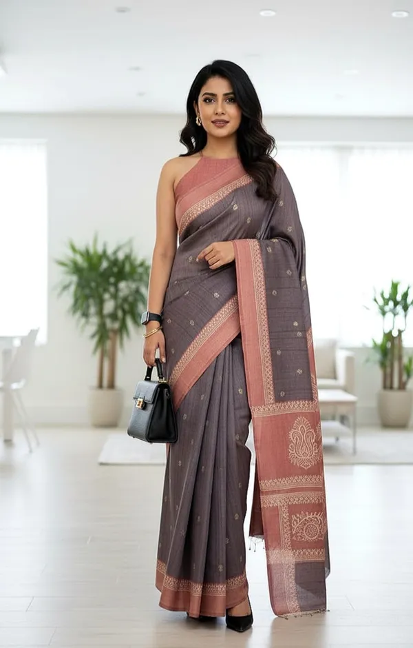 Grey_Cotton_Diwa_Saree_For_Women