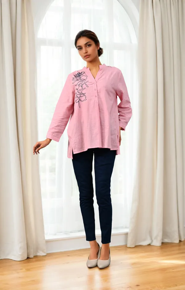 Blush_Pink_Elira_Shirt_For_Women