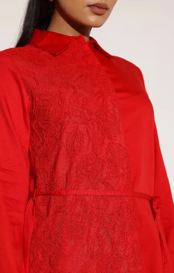 Red_Meera_Shirt_For_Women