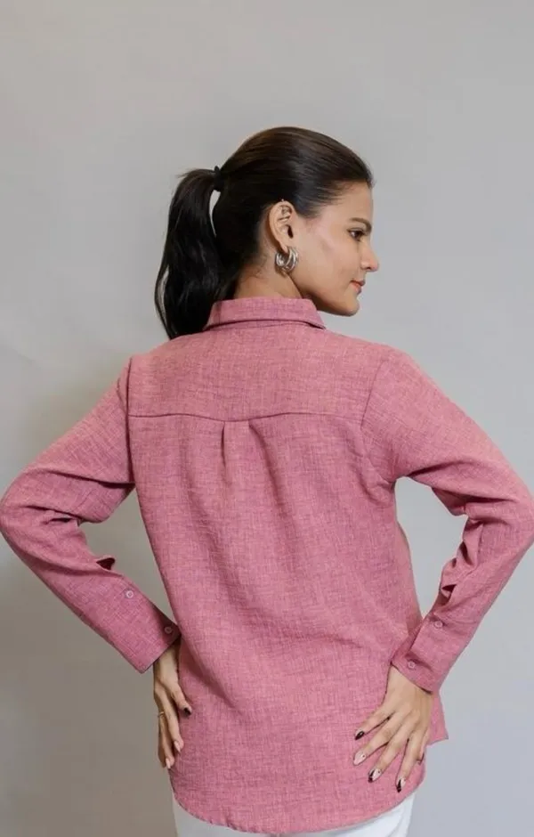 Blush_Pink_Rose_Shirt_For_Women