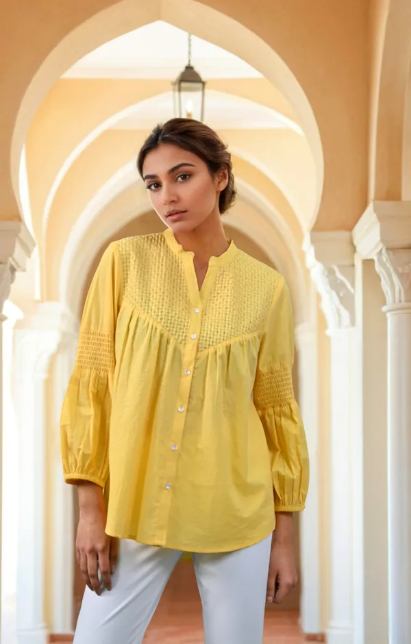 Sun_Yellow_Saanvi_Shirt_For_Women