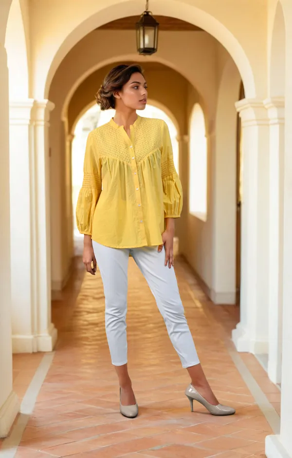 Sun_Yellow_Saanvi_Shirt_For_Women