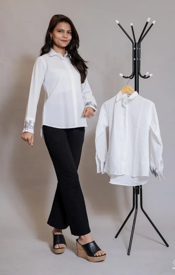 White_Lily_Shirt_For_Women