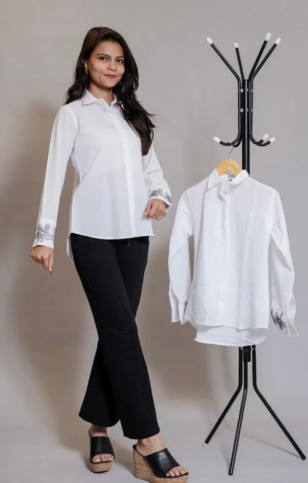 White_Lily_Shirt_For_Women