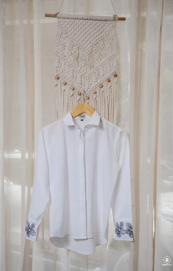 White_Lily_Shirt_For_Women