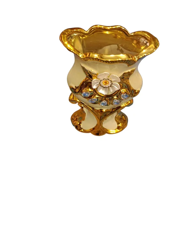 Golden_Ceramic_Ceramic_Vase