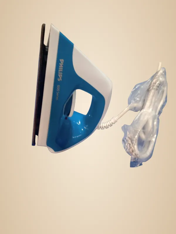White_And_Blue_Abs_Plastic,_Non_Stick_Coating_Dry_Iron_Philips
