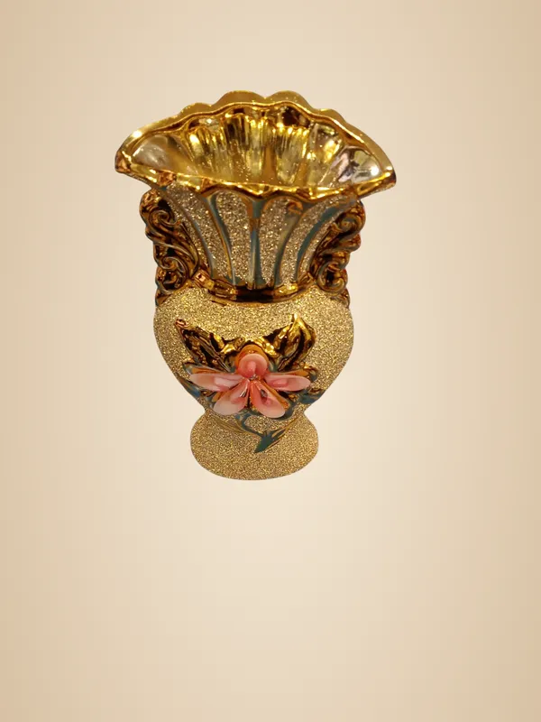 Golden_Glass_/_Ceramic_Flower_Vase