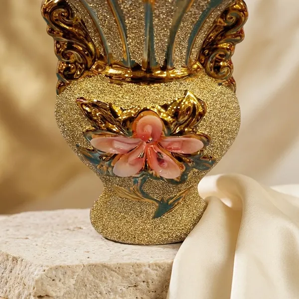 Golden_Glass_/_Ceramic_Flower_Vase