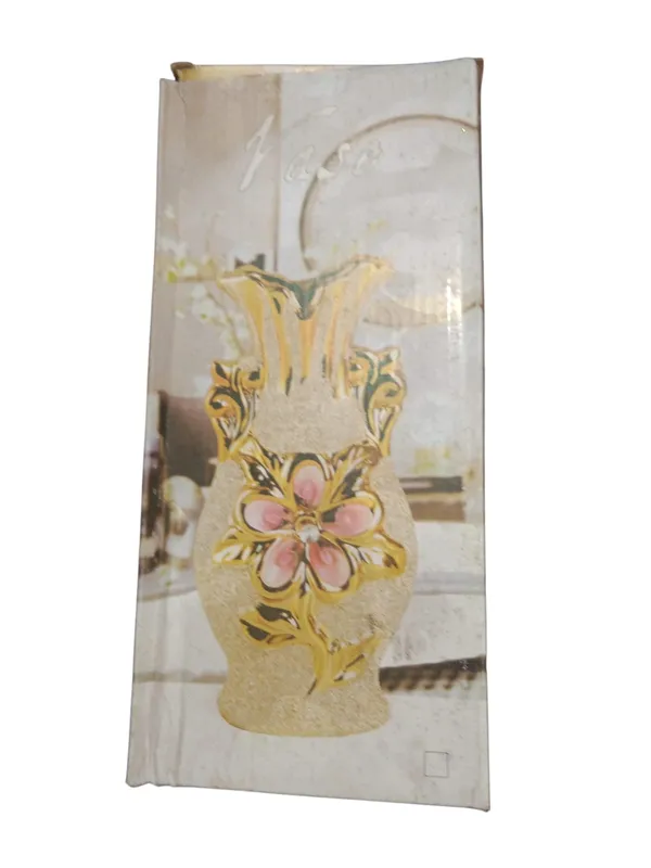 Golden_Glass_/_Ceramic_Flower_Vase