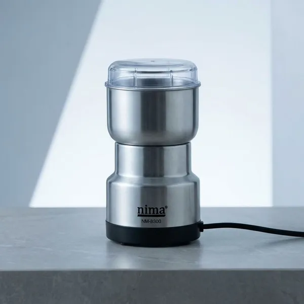 White_Stainless_Steel_Abs_Plastic_Nima_Electric_Grinder