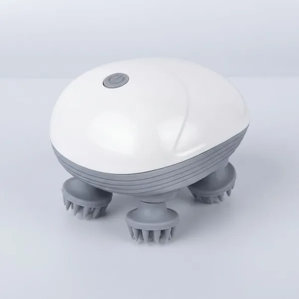 White_Abs_Plastic,_Silicone_Smart_Scalp_Massager
