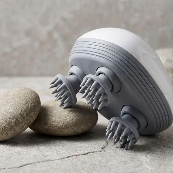 White_Abs_Plastic,_Silicone_Smart_Scalp_Massager