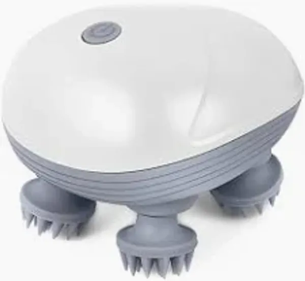 White_Abs_Plastic,_Silicone_Smart_Scalp_Massager