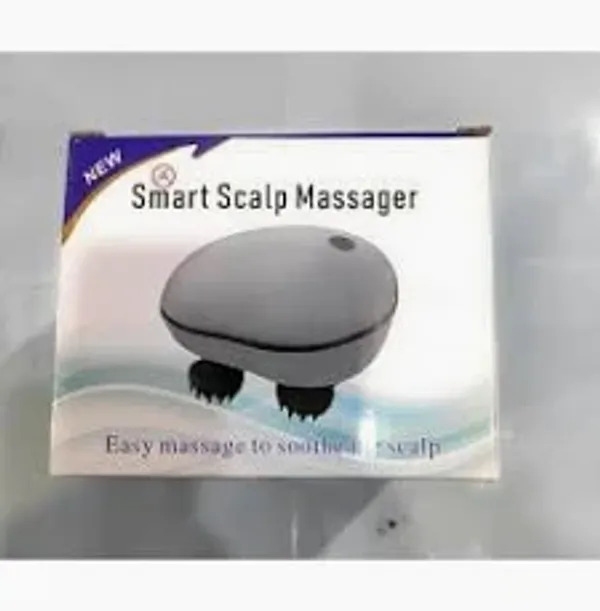 White_Abs_Plastic,_Silicone_Smart_Scalp_Massager
