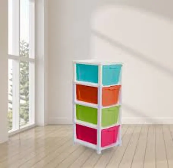 Red_Plastic_Supreme_4_Drawer_Chest