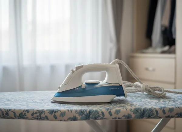 White_Abs_Plastic,_Non_Stick_Coating_Dry_Iron_Bajaj