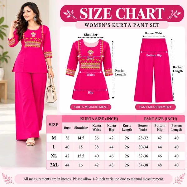 Aadhyapi_Women_Bright_Maroon_Embroidered_Kurta_Palazzo_Set_for_Casual_and_Festive_Wear