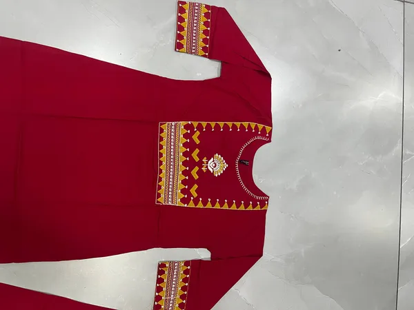 Aadhyapi_Women_Bright_Maroon_Embroidered_Kurta_Palazzo_Set_for_Casual_and_Festive_Wear
