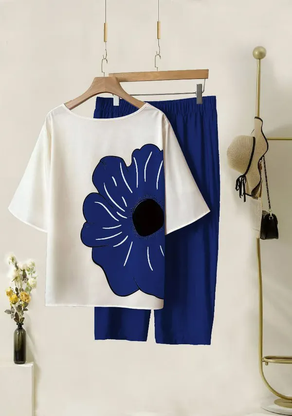 Blue_&_White_Cotton_Printed_Straight_Kurta_With_Pant_Set_Lycra_Co-Ord_Set_For_Women