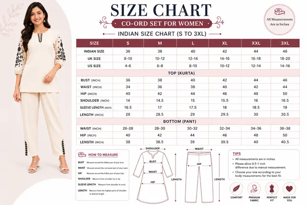 Women_Cream_Embroidered_Kurta_with_Straight_Pants_Co-Ord_Set