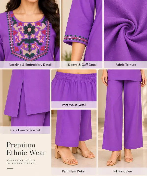 Women_Floral_Embroidered_Straight_Kurta_&_Wide-Leg_Pants_Set