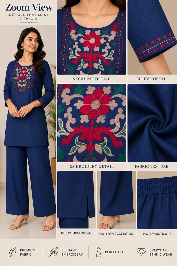 Women_Floral_Embroidered_Straight_Kurta_&_Wide-Leg_Pants_Set