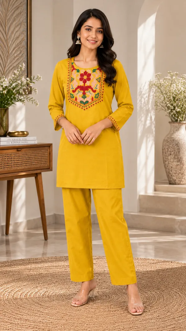 Women_Floral_Embroidered_Straight_Kurta_&_Wide-Leg_Pants_Set