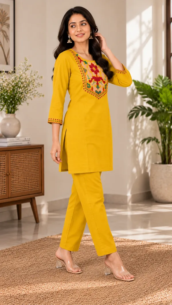 Women_Floral_Embroidered_Straight_Kurta_&_Wide-Leg_Pants_Set