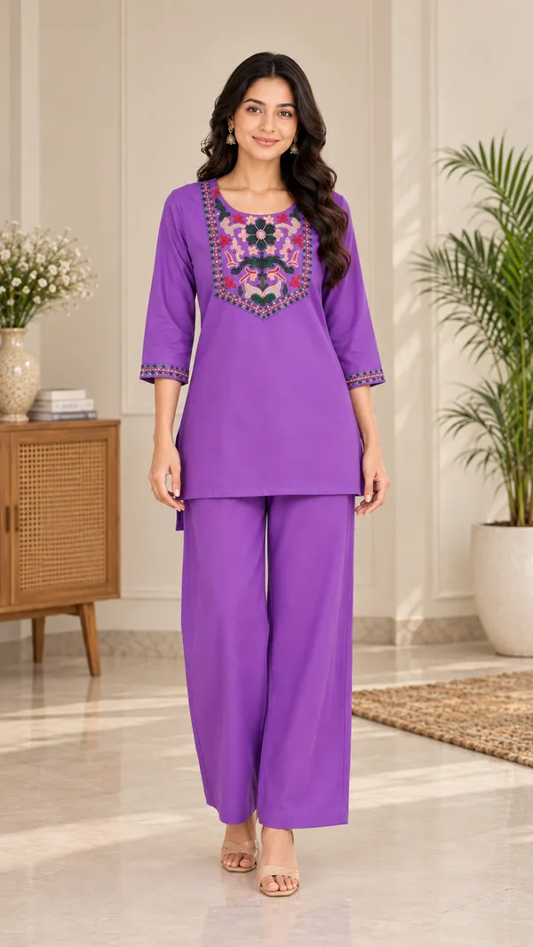 Women_Floral_Embroidered_Straight_Kurta_&_Wide-Leg_Pants_Set