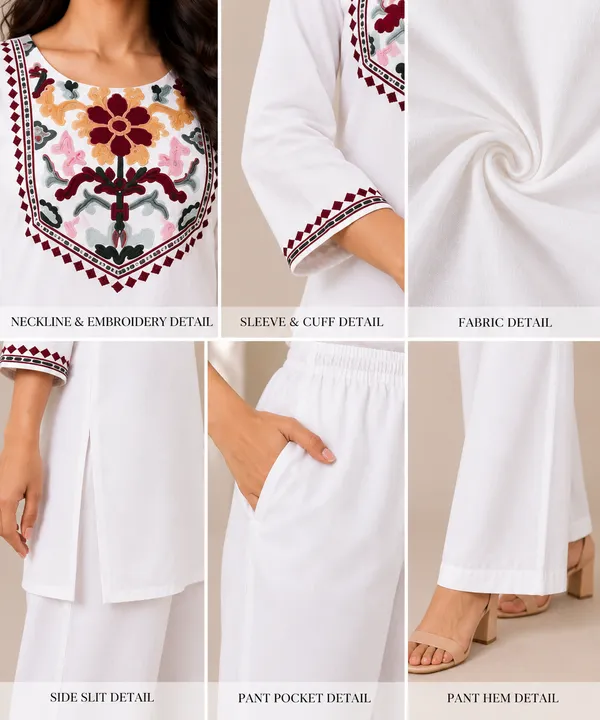 Women_Floral_Embroidered_Straight_Kurta_&_Wide-Leg_Pants_Set