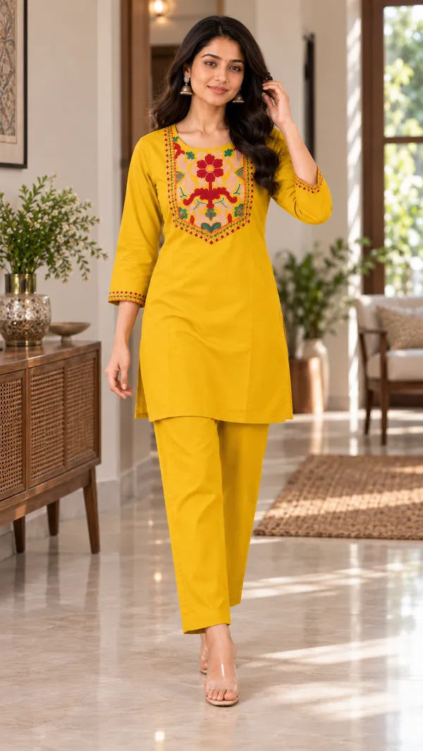 Women_Floral_Embroidered_Straight_Kurta_&_Wide-Leg_Pants_Set