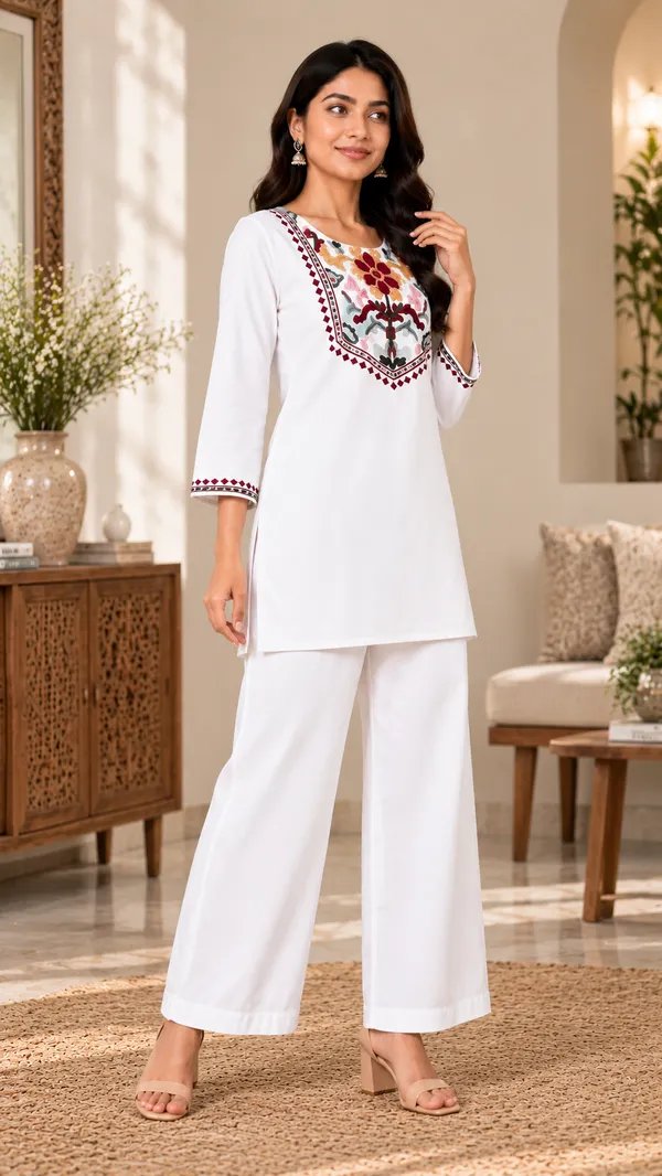 Women_Floral_Embroidered_Straight_Kurta_&_Wide-Leg_Pants_Set