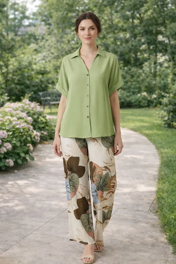 Pista_Paisley_Printed_Short_Sleeves_Shirt_&_Wide-Leg_Pant_Rayon_Co-Ord_Set_For_Women