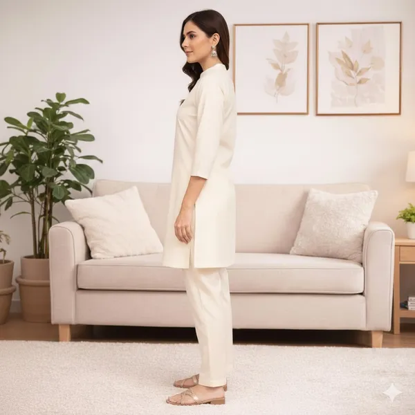 elegant__kurti–pant_set