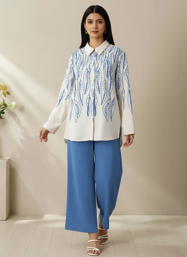 White_&_Sky_Stylish_Printed_Poly_Rayon_Co-Ord_Set_For_Women