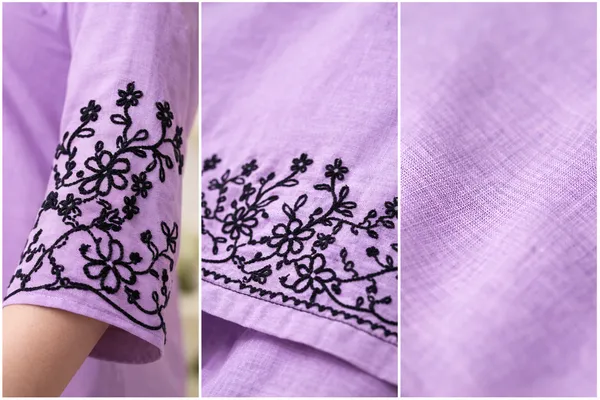 Aadyapi_Women�s_Lavender_Embroidered_Kurta_Pant_Set