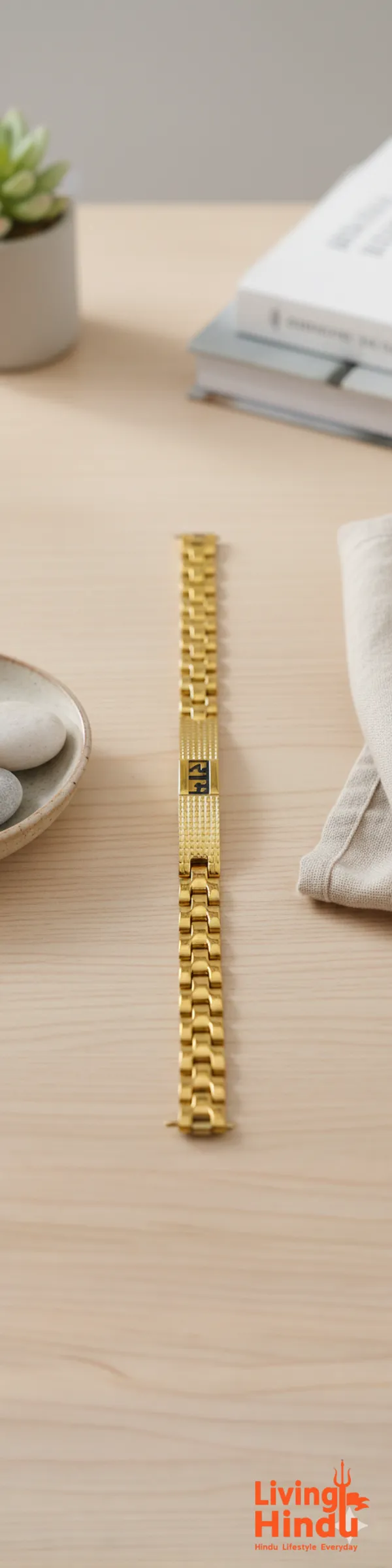 Gold_Plated_Ram_Watch_Link_Bracelet_|_Faith-Driven_Strength_&_Positivity