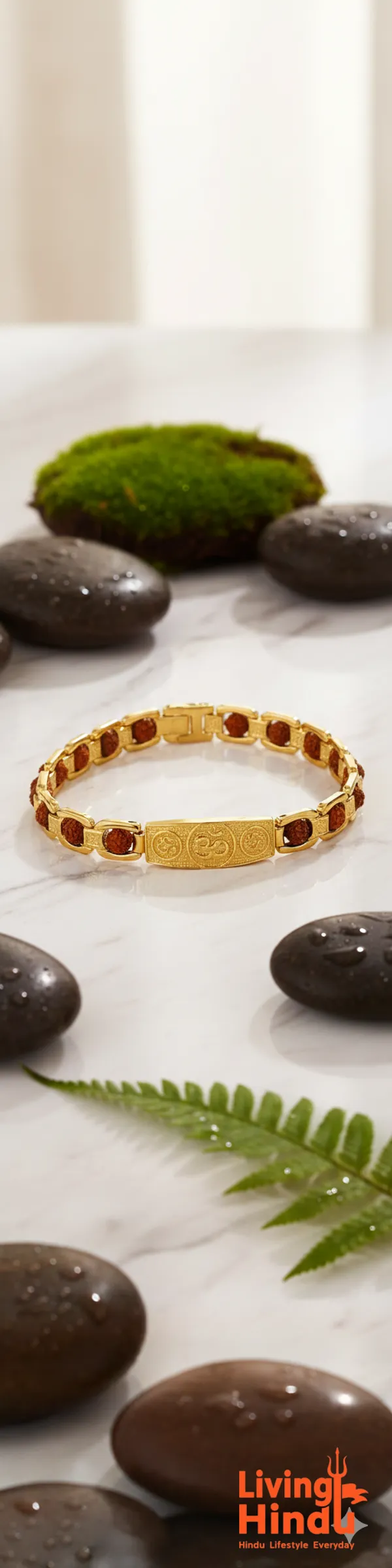 Gold_Plated_Triple_Om_Rudraksha_Bracelet_|_Spiritual_Protection,_Positivity_&_Divine_Connection