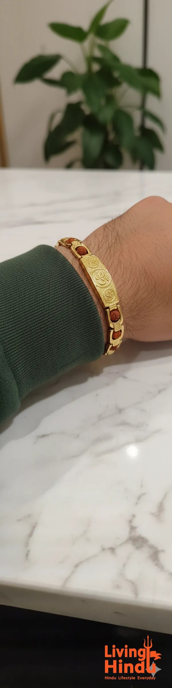 Gold_Plated_Triple_Om_Rudraksha_Bracelet_|_Spiritual_Protection,_Positivity_&_Divine_Connection