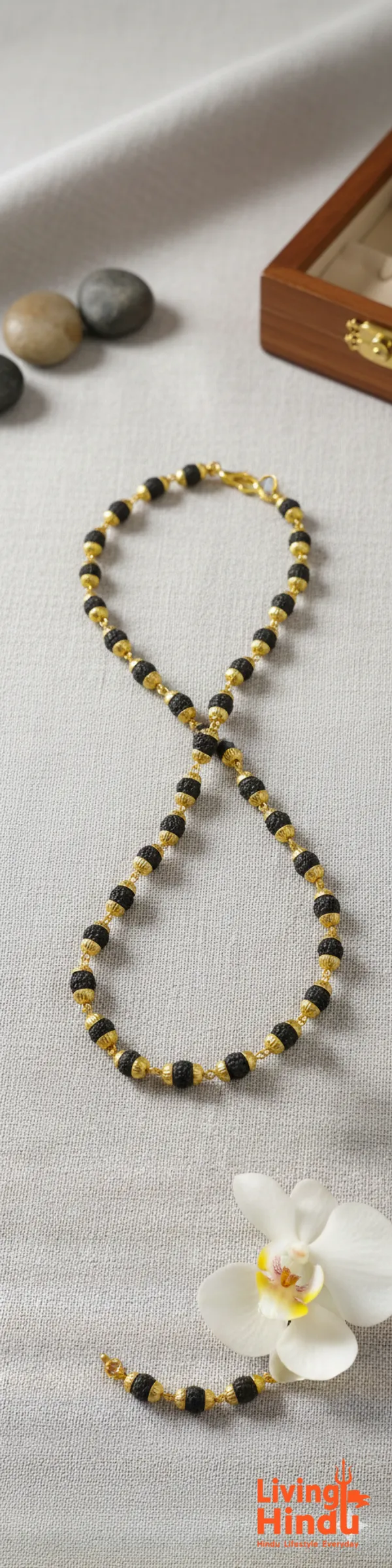 Gold_Plated_5_Mukhi_Rudraksha_Mala_|_Peace,_Focus_&_Chakra_Alignment