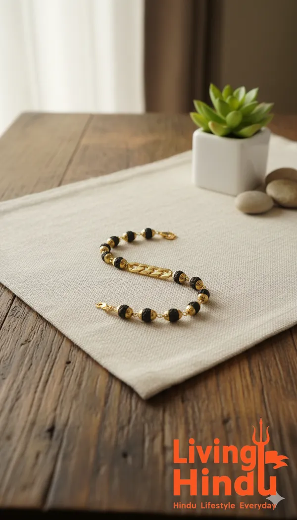 Dark_Rudraksha_Chain_Style_Bracelet_|_Grounding_Energy,_Protection_&_Stability