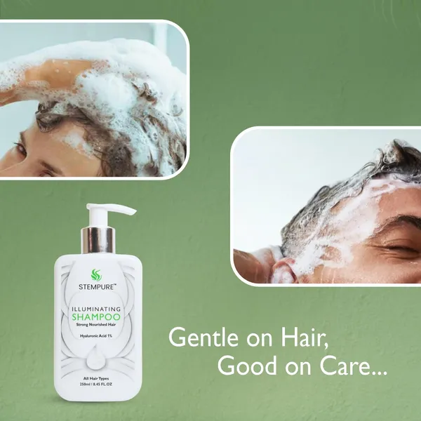 STEMPURE_Illuminating_Shampoo_|_1%_Hyaluronic_Acid_Strong_Nourished_Hair_Formula_|_For_All_Hair_Types_|_250ml_/_8.45_Fl._Oz.