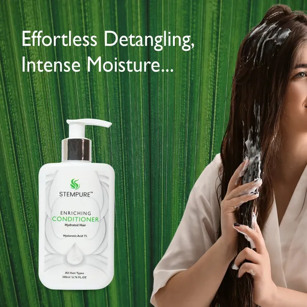 STEMPURE_Enriching_Hair_Conditioner_|_1%_Hyaluronic_Acid_Deep_Hydration_|_For_All_Hair_Types_|_200ml_/_6.76_Fl._Oz.