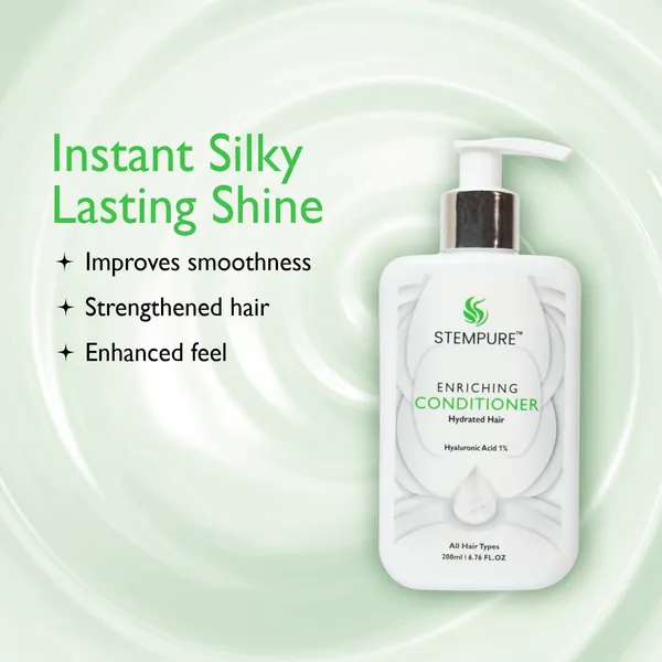 STEMPURE_Enriching_Hair_Conditioner_|_1%_Hyaluronic_Acid_Deep_Hydration_|_For_All_Hair_Types_|_200ml_/_6.76_Fl._Oz.