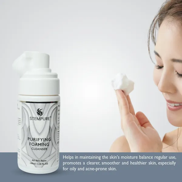 STEMPURE_Purifying_Foaming_Cleanser_|_Gentle_Daily_Face_Wash_|_For_All_Skin_Types_|_100ml_/_3.38_Fl._Oz.