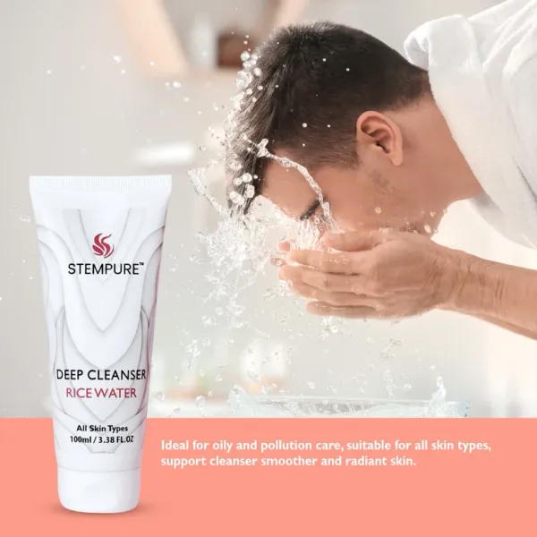 STEMPURE_Deep_Cleanser_Rice_Water_|_Brightening_&_Clarifying_Facial_Wash_|_For_All_Skin_Types_|_100ml_/_3.38_Fl._Oz.